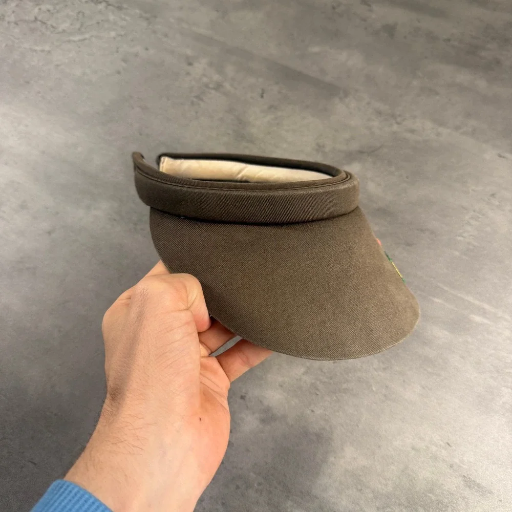 Vintage Masters Golf Visor Adult Black Faded Cotton Low Profile Tournament Hat - Picture 5 of 5